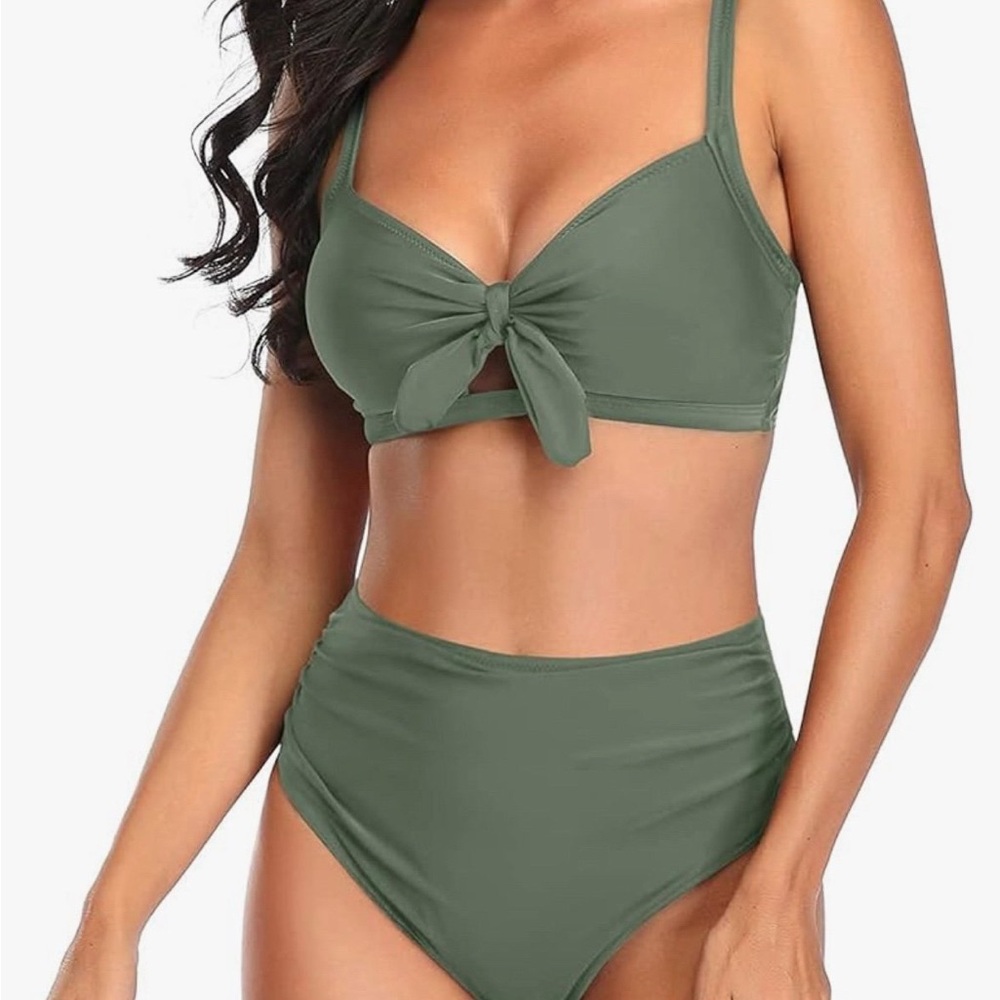 Elegant Olive Women's Bikini Set
